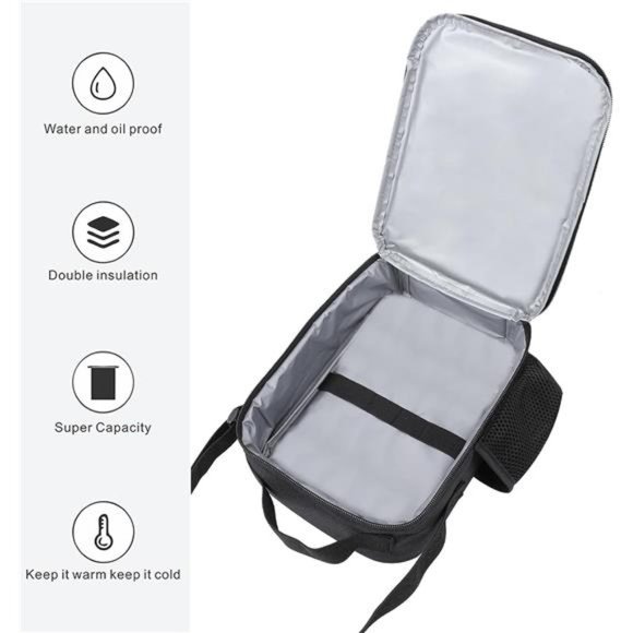 Children Lunch Box for girls boys Cooler Tote Bag Beach/Picnic - Picture 2 of 6